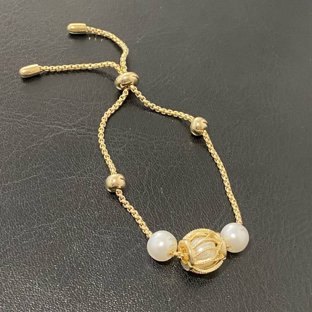 Elegant Faux Pearl Adjustable Bracelet Accessory Jewelry - Picture 4 of 6